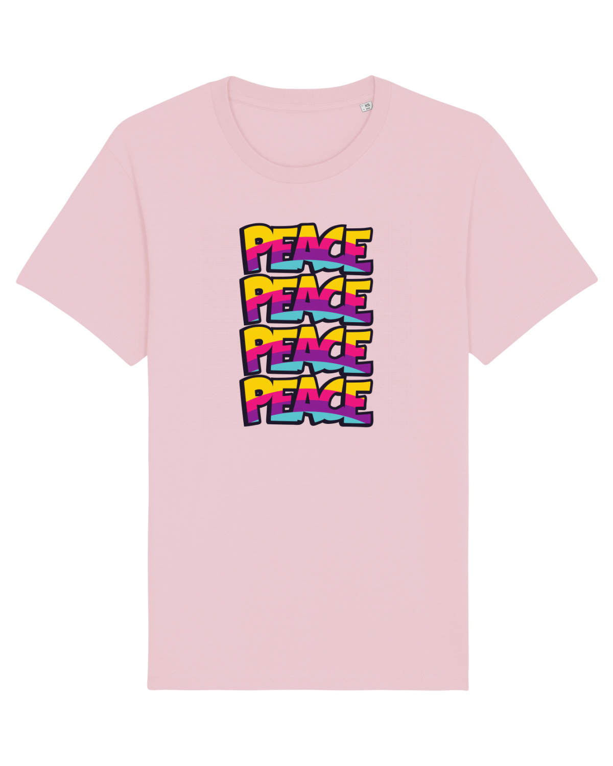 Tricou mânecă scurtă Unisex Rocker Cotton Pink