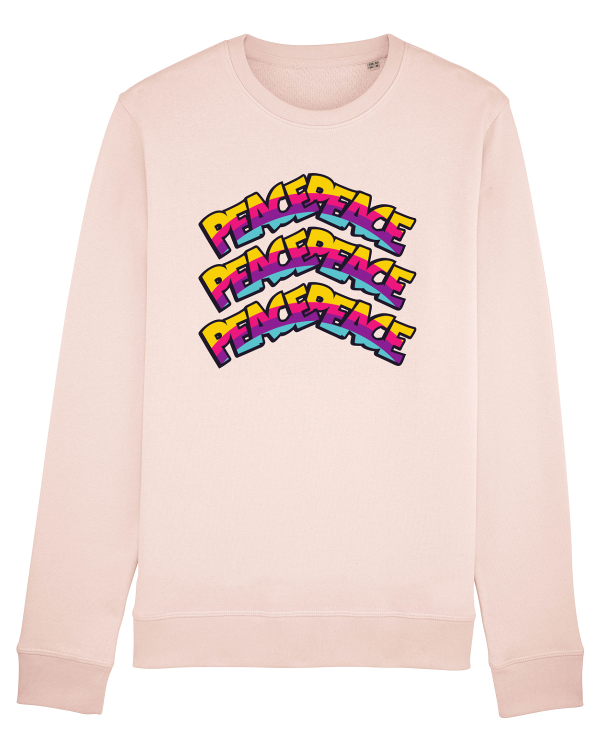 Bluză mânecă lungă Unisex Rise Candy Pink