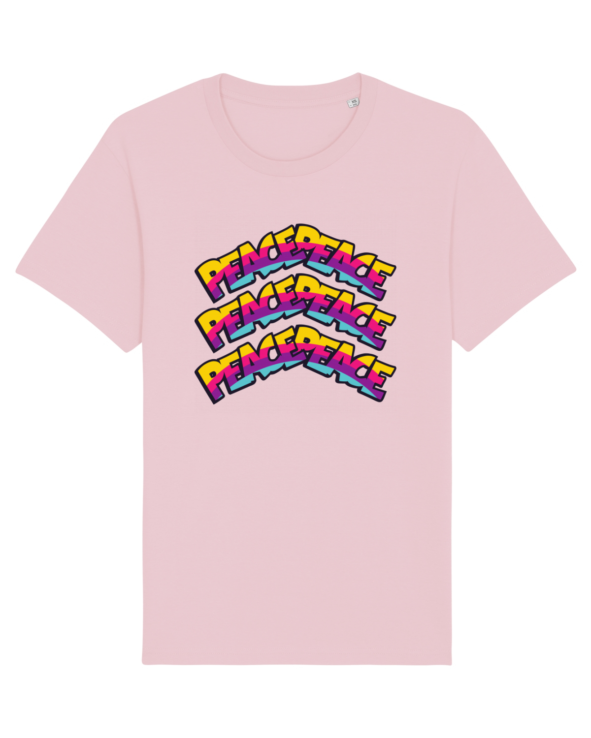 Tricou mânecă scurtă Unisex Rocker Cotton Pink