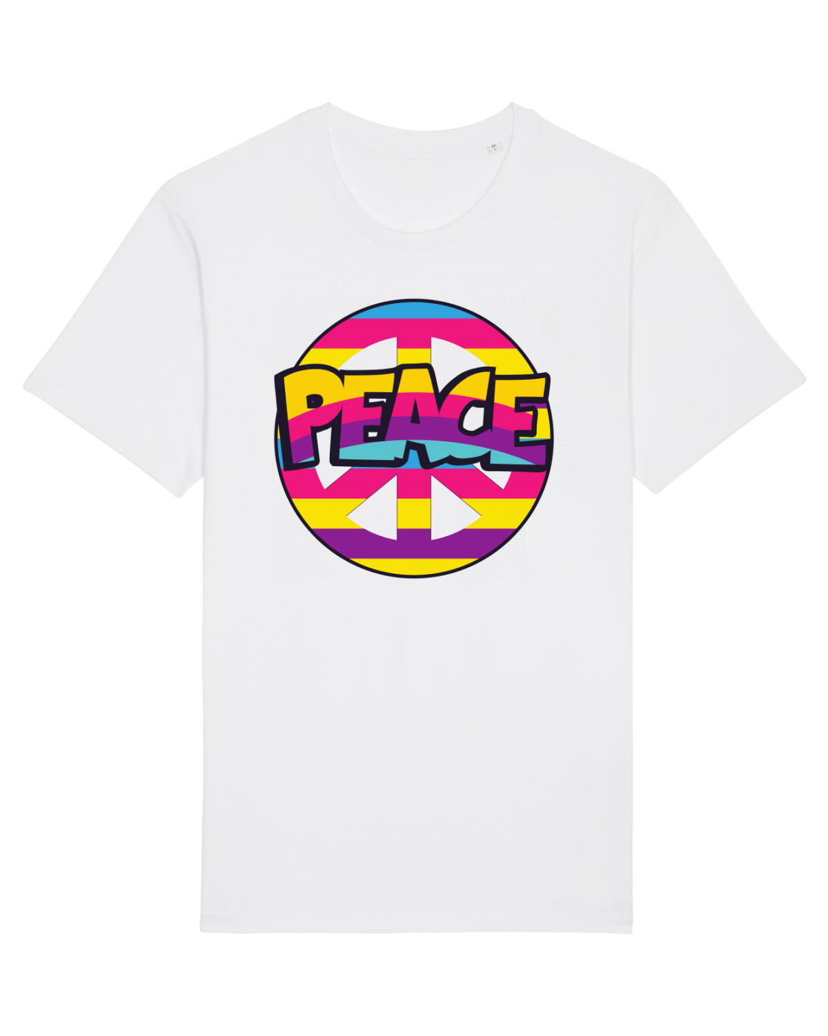 Tricou mânecă scurtă Unisex Rocker White