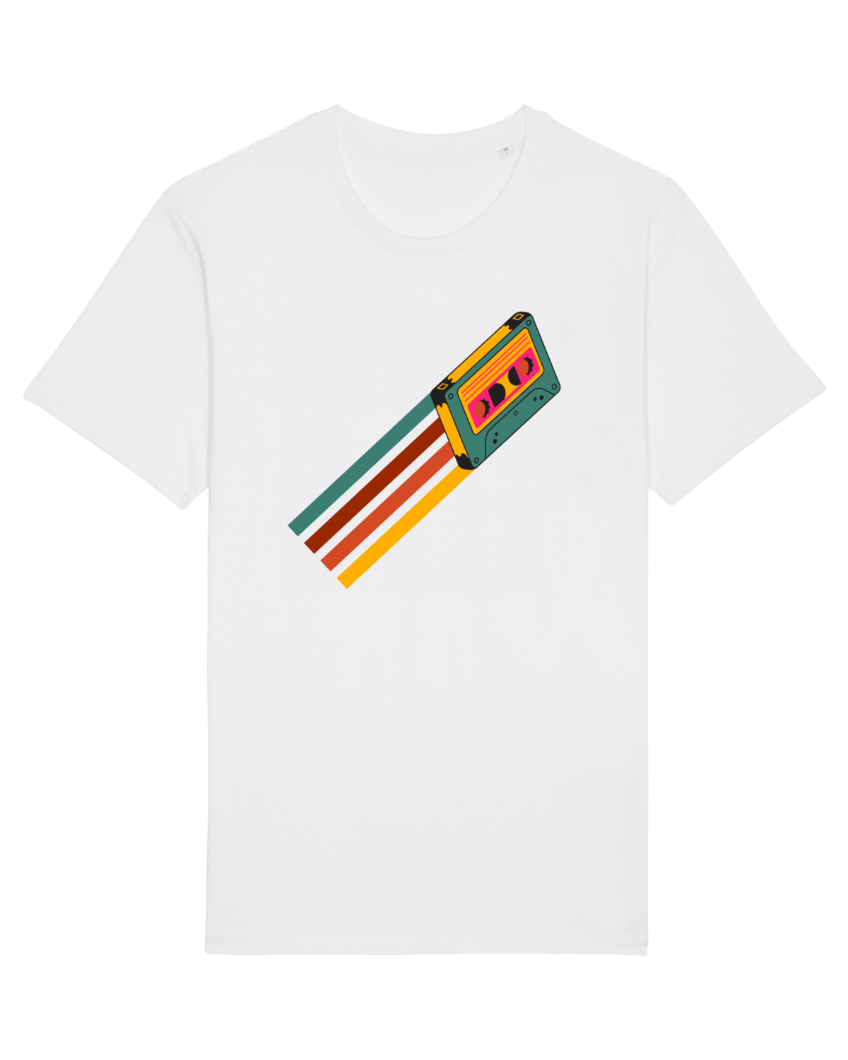 Tricou mânecă scurtă Unisex Rocker White