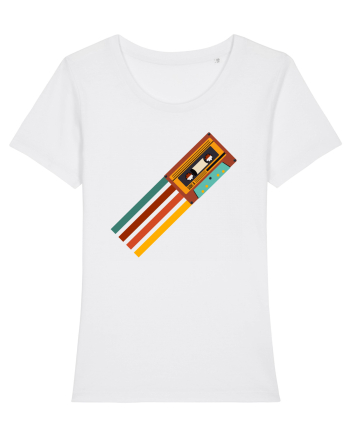 90'S Retro Cassette Tape White