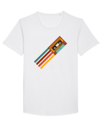 90'S Retro Cassette Tape Tricou mânecă scurtă guler larg Bărbat Skater