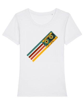 90'S Retro Cassette Tape White