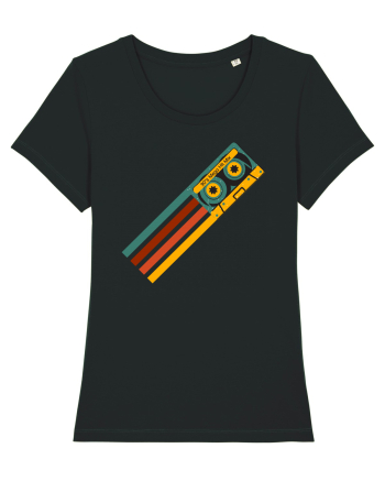 90'S Retro Cassette Tape Black