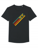 90'S Retro Cassette Tape Tricou mânecă scurtă guler larg Bărbat Skater