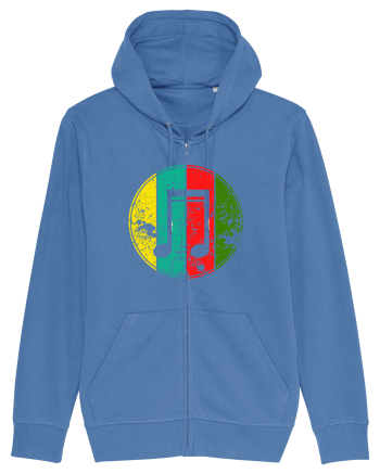 Retro Music Note Bright Blue