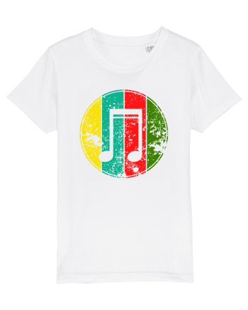 Retro Music Note White