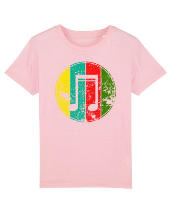 Retro Music Note Cotton Pink
