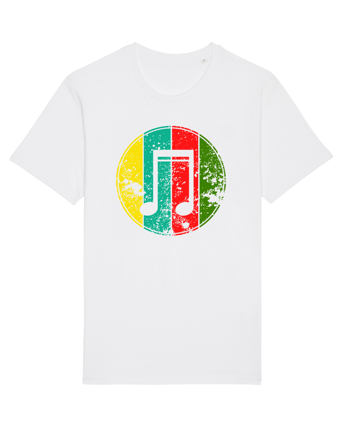 Tricou mânecă scurtă Unisex Rocker White