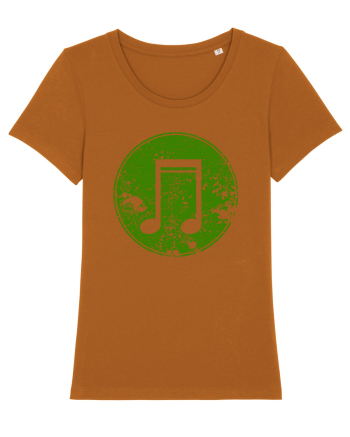Retro Music Note Roasted Orange