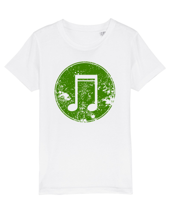 Retro Music Note White