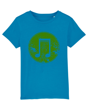 Retro Music Note Azur