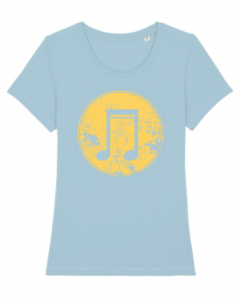 Retro Music Note Sky Blue