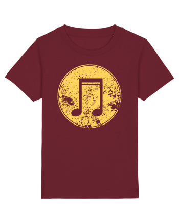 Retro Music Note Burgundy