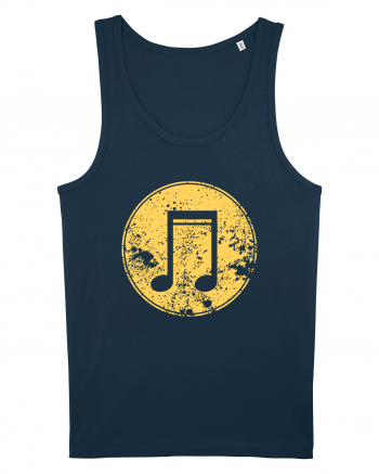 Retro Music Note Navy