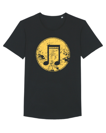 Retro Music Note Black