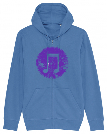 Retro Music Note Bright Blue