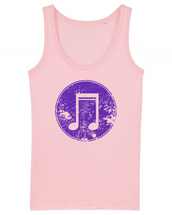 Retro Music Note Cotton Pink