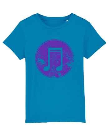 Retro Music Note Azur