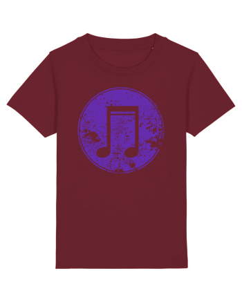 Retro Music Note Burgundy