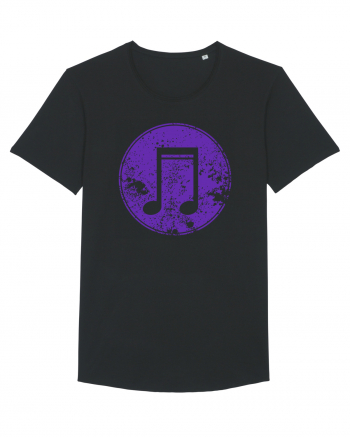 Retro Music Note Black