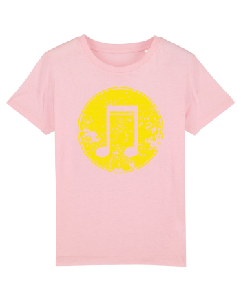 Retro Music Note Cotton Pink