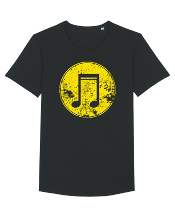Retro Music Note Black