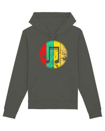 Retro Music Note Khaki