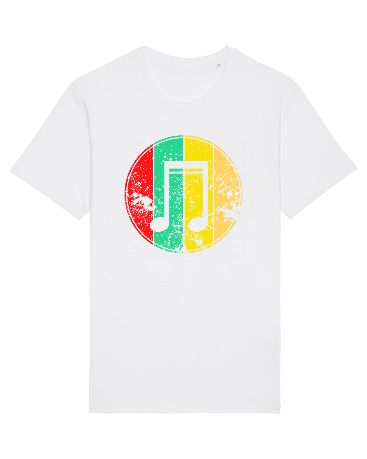Tricou mânecă scurtă Unisex Rocker White