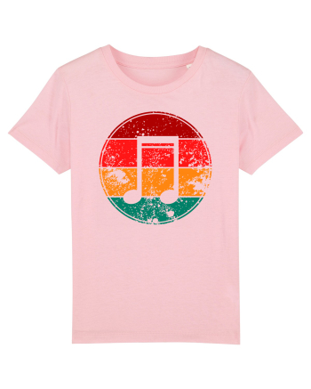 Retro Music Note Cotton Pink