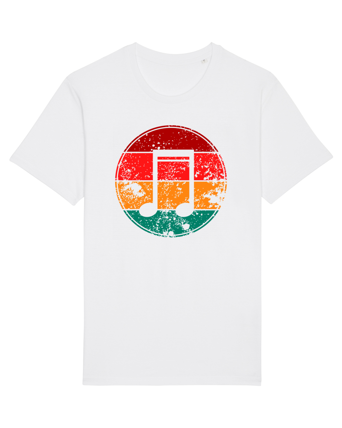Tricou mânecă scurtă Unisex Rocker White