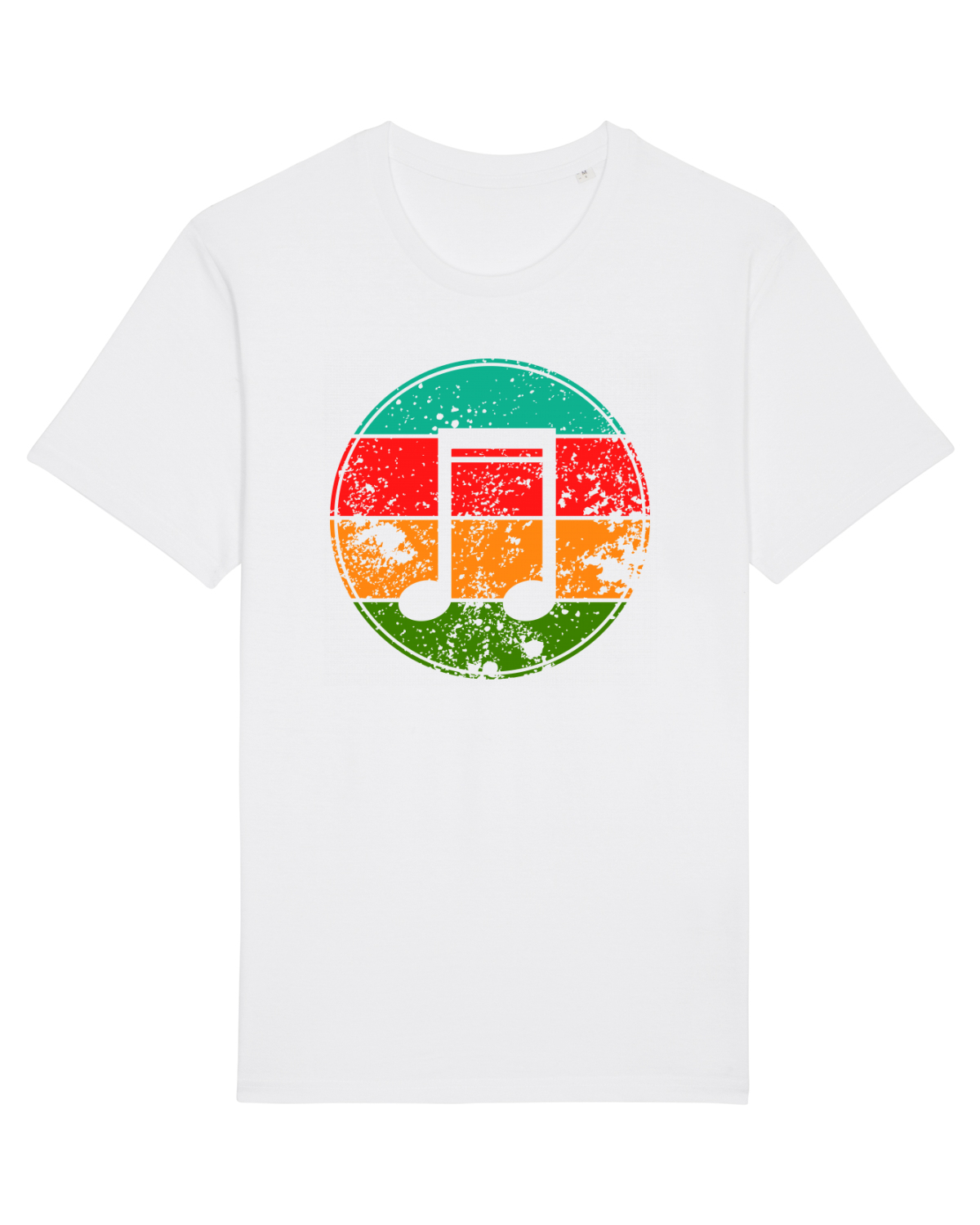 Tricou mânecă scurtă Unisex Rocker White
