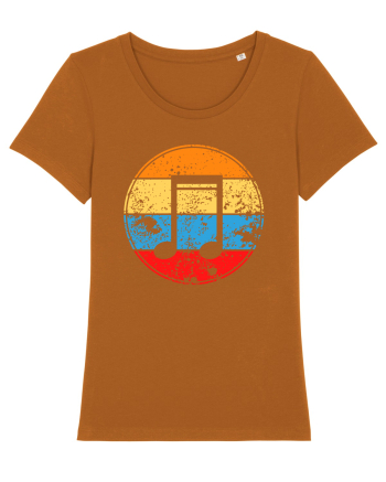 Retro Music Note Roasted Orange