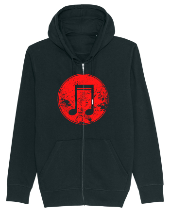 Retro Music Note Black
