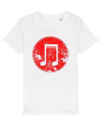 Retro Music Note White