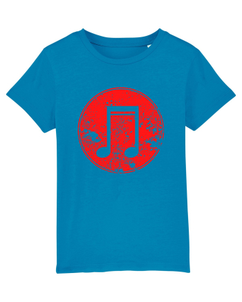 Retro Music Note Azur