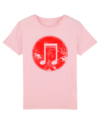 Retro Music Note Cotton Pink