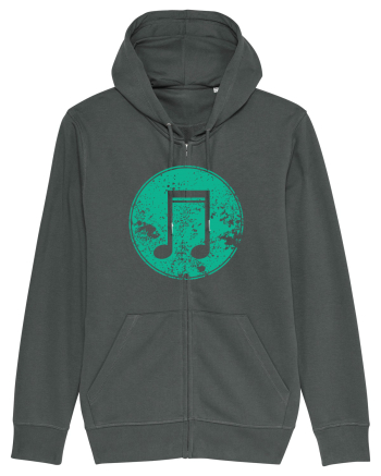 Retro Music Note Anthracite