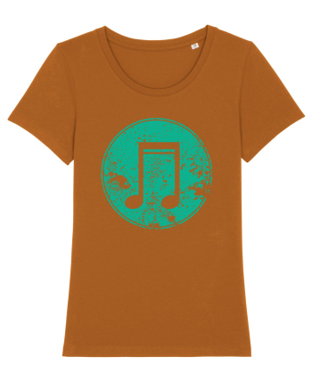 Retro Music Note Roasted Orange