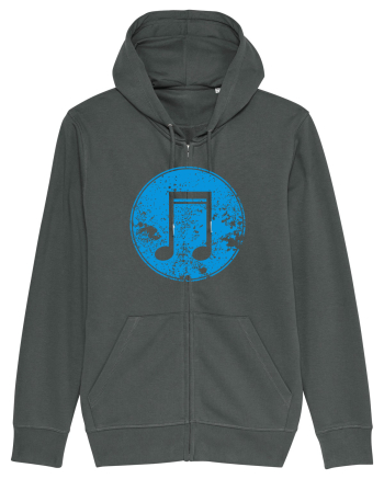 Retro Music Note Anthracite