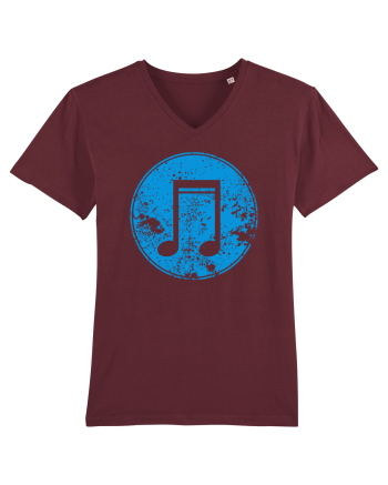 Retro Music Note Burgundy