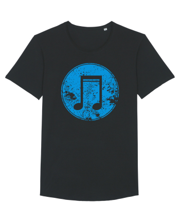 Retro Music Note Black