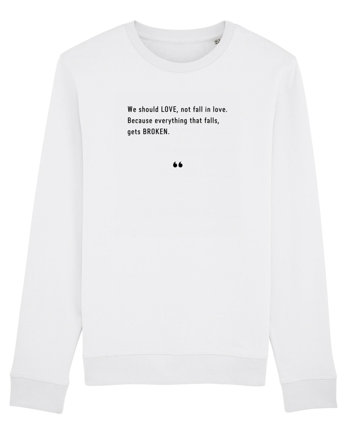 Bluză mânecă lungă Unisex Rise White