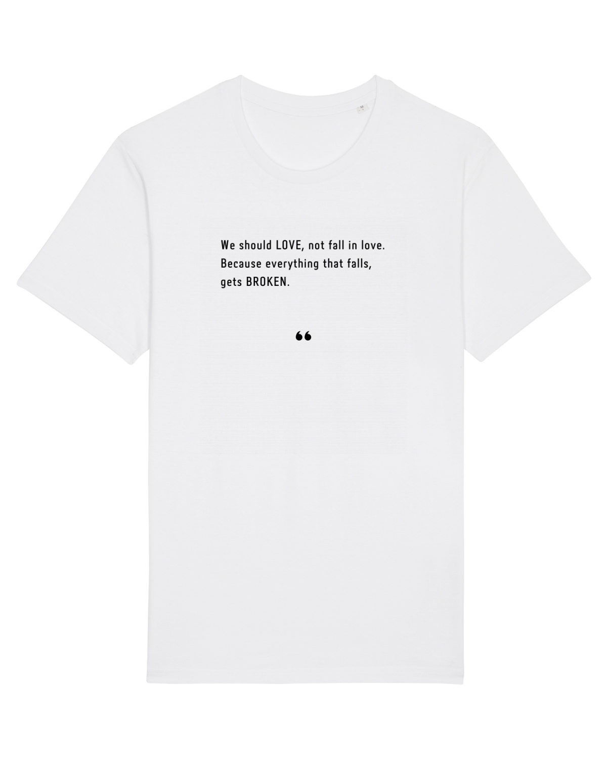 Tricou mânecă scurtă Unisex Rocker White