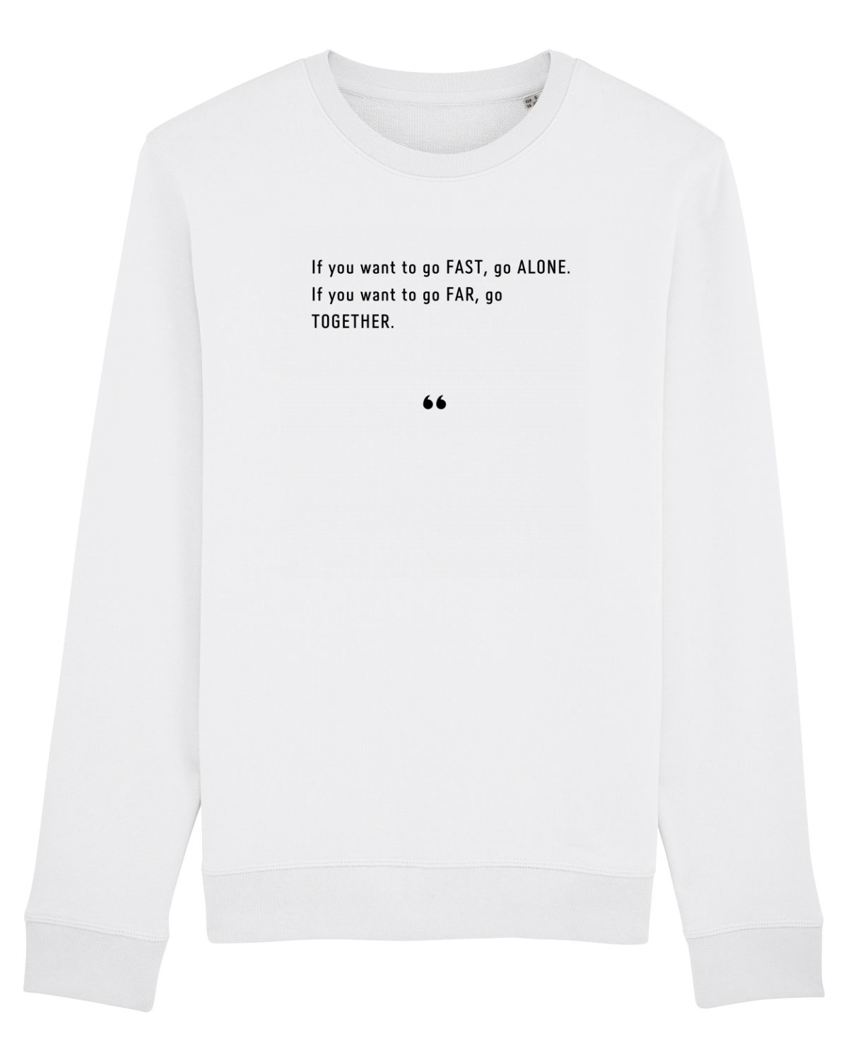 Bluză mânecă lungă Unisex Rise White