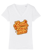 Better Days Ahead Tricou mânecă scurtă guler V Damă Evoker