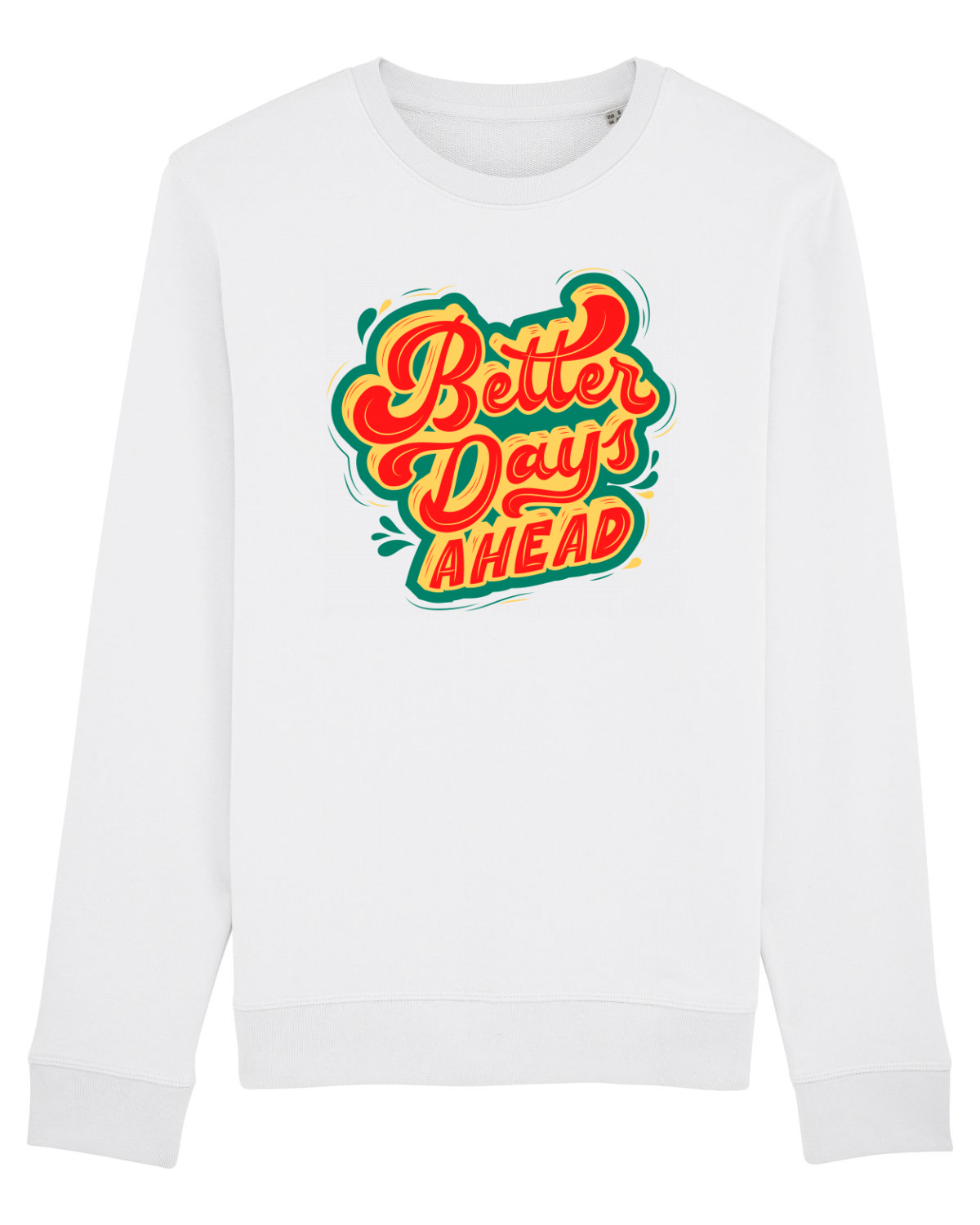 Bluză mânecă lungă Unisex Rise White