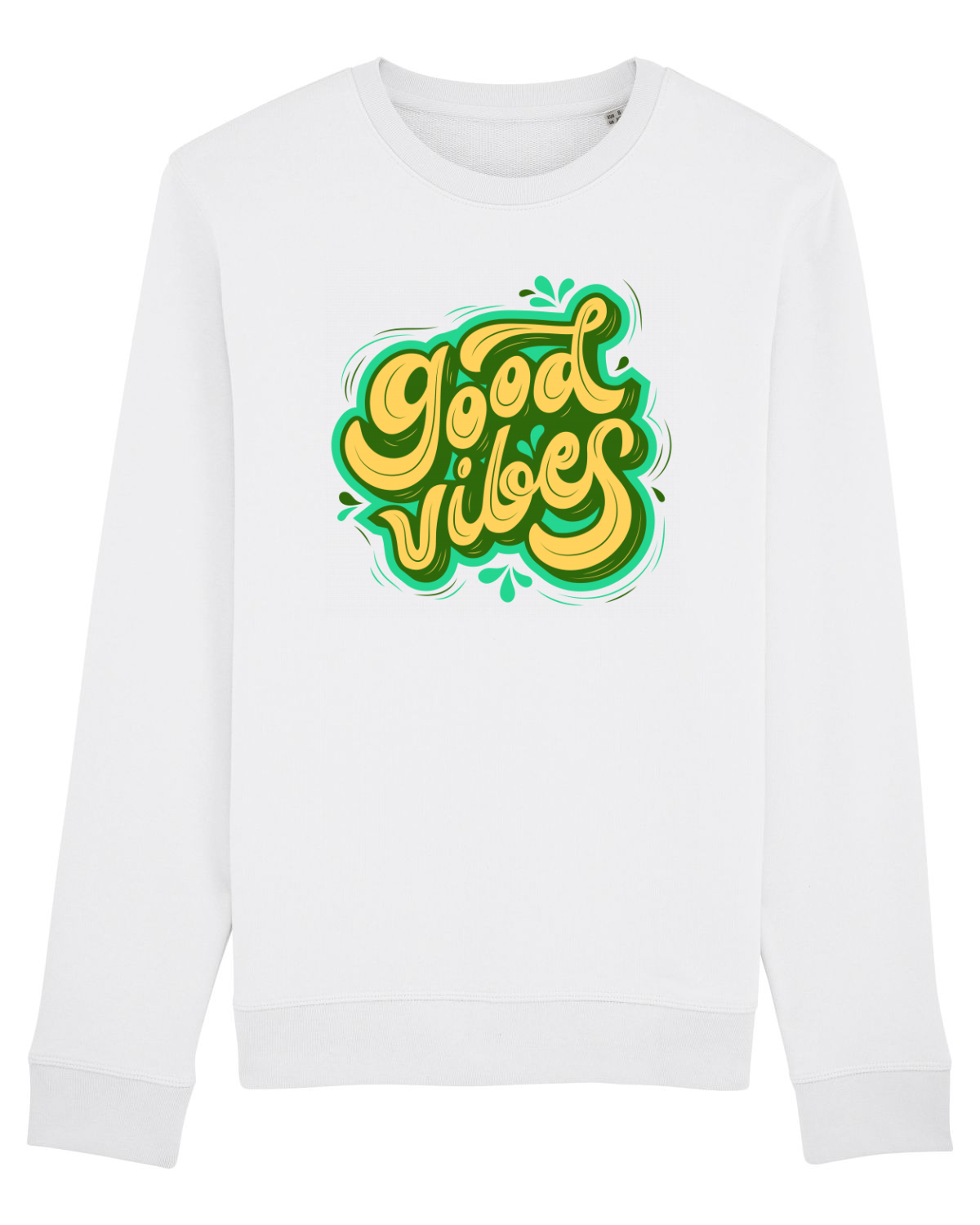 Bluză mânecă lungă Unisex Rise White