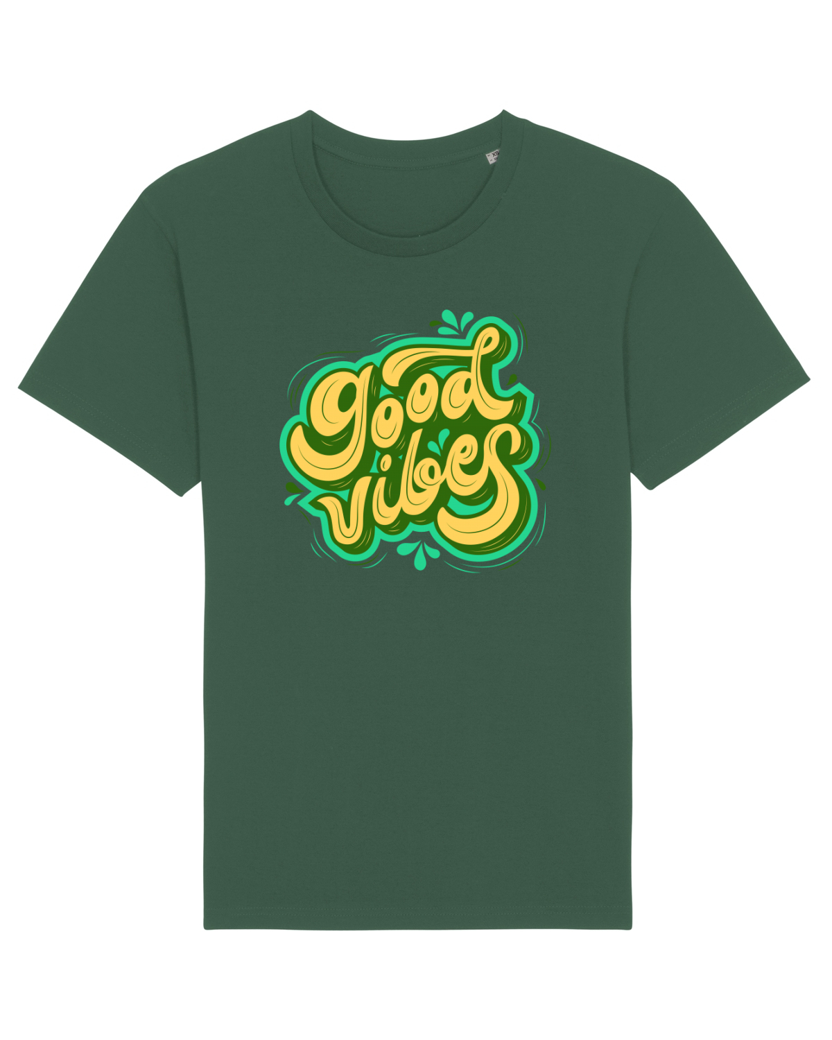Tricou mânecă scurtă Unisex Rocker Bottle Green